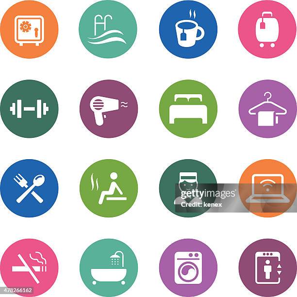 circle icons series | travel - no smoking sign icon stock illustrations