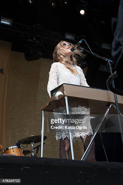 Johanna Soederberg of First Aid Kit performing live on stage at Best Kept Secret festival at Beekse Bergen on June 21, 2015 in Hilvarenbeek,...