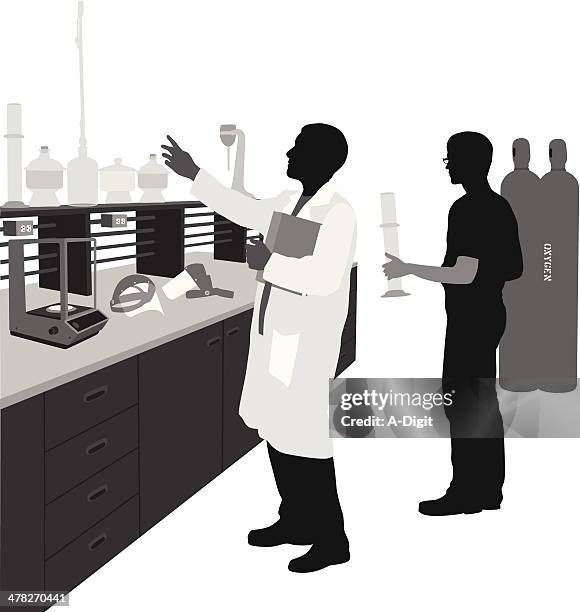 lab director - lab director stock illustrations
