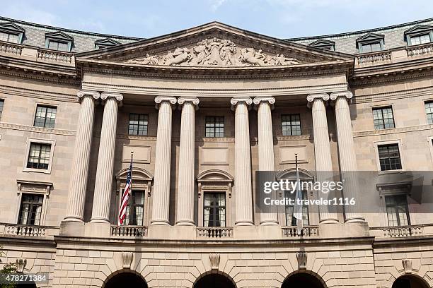 william jefferson clinton federal building in washington dc - federal building stock pictures, royalty-free photos & images