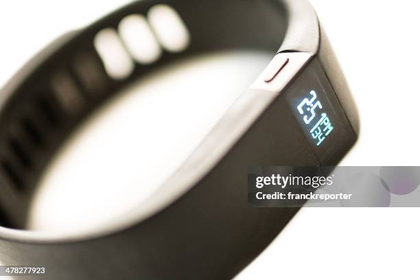 new fitbit force, sport fitness tracker - fitbit stock pictures, royalty-free photos & images