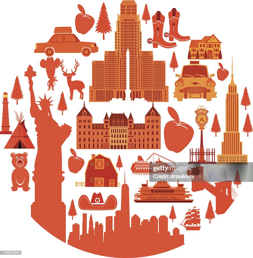 New York State Travel High-Res Vector Graphic - Getty Images