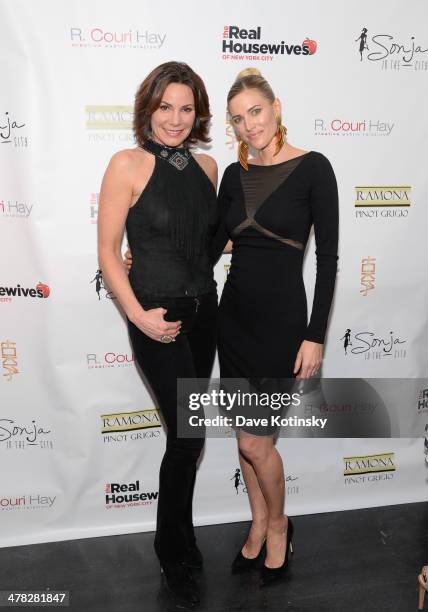 Personality Countess LuAnn De Lesseps and Kristen Taekman attends the 'The Real Housewives Of New York City' season six premiere party at Tokya on...