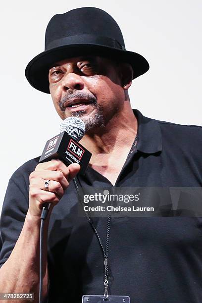 Director Carl Franklin speaks at the Film Independent directors close-up at Landmark Nuart Theatre on March 12, 2014 in Los Angeles, California.