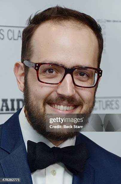 Composer Joe Trapanese arrives at Sony Pictures Classic "The Raid 2" Los Angeles premiere at Harmony Gold Theatre on March 12, 2014 in Los Angeles,...