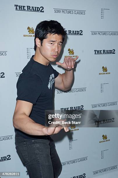 Actor Jon Lee Brody arrives at Sony Pictures Classic "The Raid 2" Los Angeles premiere at Harmony Gold Theatre on March 12, 2014 in Los Angeles,...