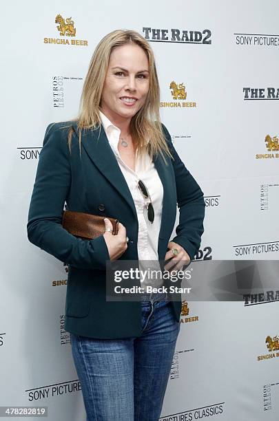 Filmmaker Christy Oldham arrives at Sony Pictures Classic "The Raid 2" Los Angeles premiere at Harmony Gold Theatre on March 12, 2014 in Los Angeles,...