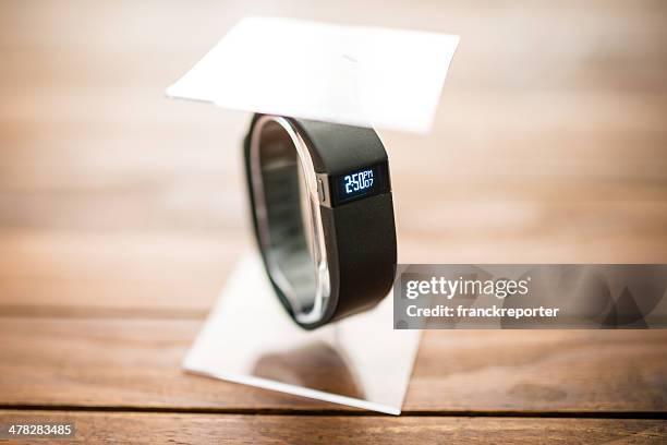 new fitbit force, sport fitness tracker - fitbit stock pictures, royalty-free photos & images