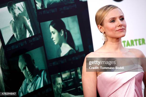 Actress Kristen Bell attends the "Veronica Mars" Los Angeles premiere held at the TCL Chinese Theatre on March 12, 2014 in Hollywood, California.