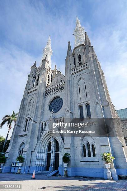 katedral church jakarta - katedral stock pictures, royalty-free photos & images