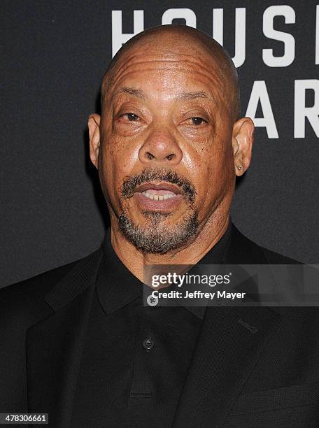 Director Carl Franklin arrives at the 'House Of Cards' Season 2 special screening at Directors Guild Of America on February 13, 2014 in Los Angeles,...