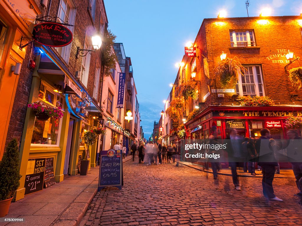 Temple Bar district of Dublin, Ireland