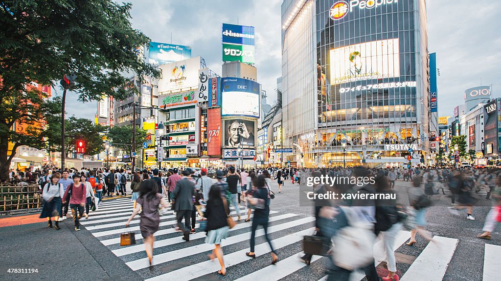 Rushing around Tokyo