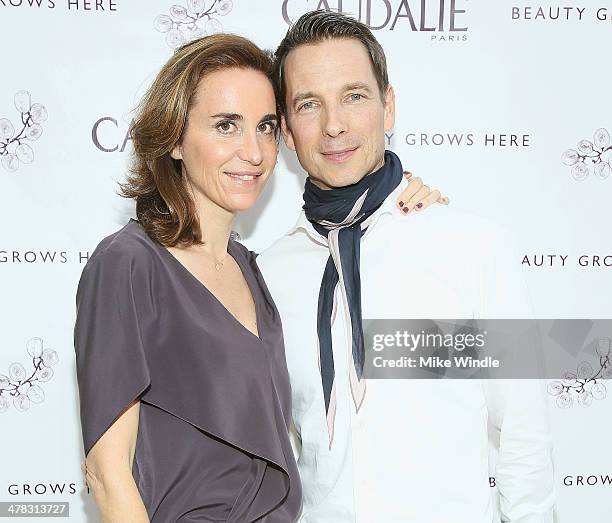 Mathilde Thomas Caudalie Boutique Spa Grand Opening Photos and Premium High Res ...