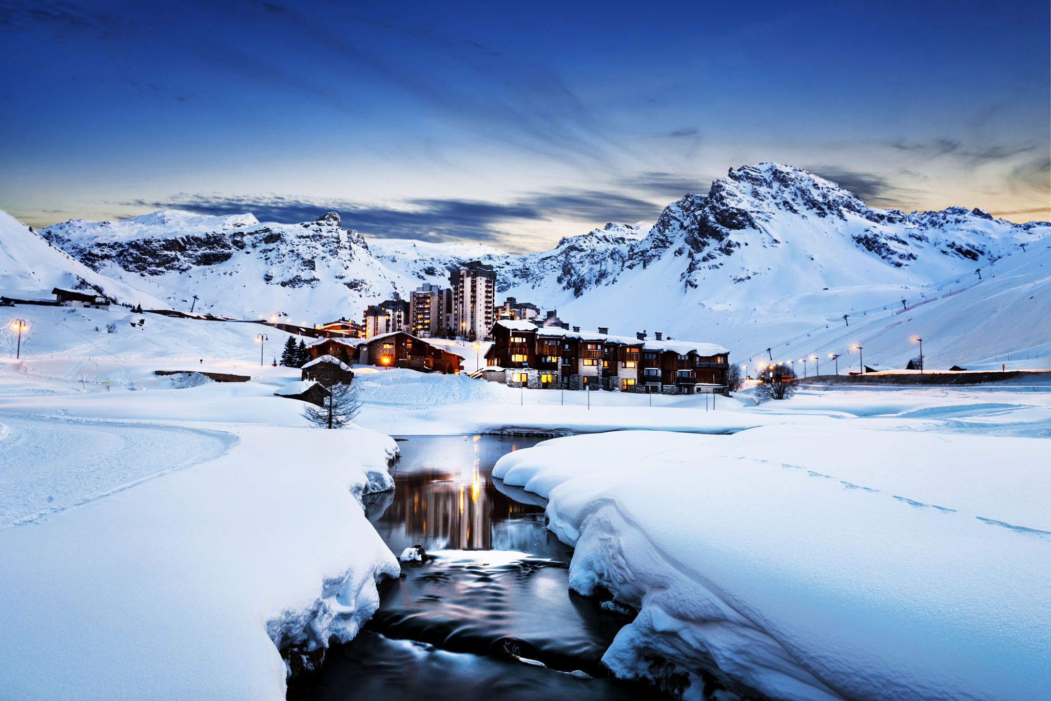 french alps ski resort