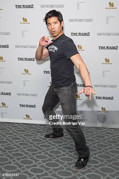 Actor Jon Lee Brody attends "The Raid 2" - Los Angeles Premiere arrivals at Harmony Gold Theatre on March 12, 2014 in Los Angeles, California.
