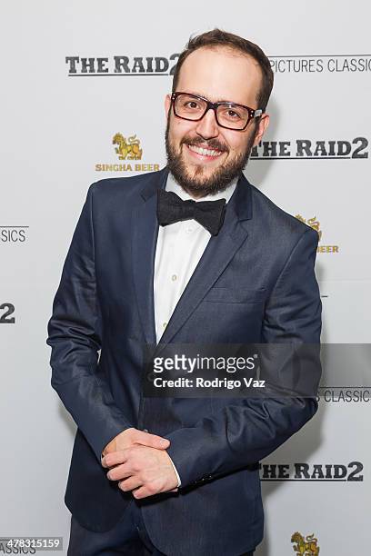 Composer John Trapanese attends "The Raid 2" - Los Angeles Premiere arrivals at Harmony Gold Theatre on March 12, 2014 in Los Angeles, California.