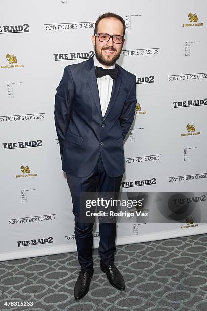 Composer John Trapanese attends "The Raid 2" - Los Angeles Premiere arrivals at Harmony Gold Theatre on March 12, 2014 in Los Angeles, California.