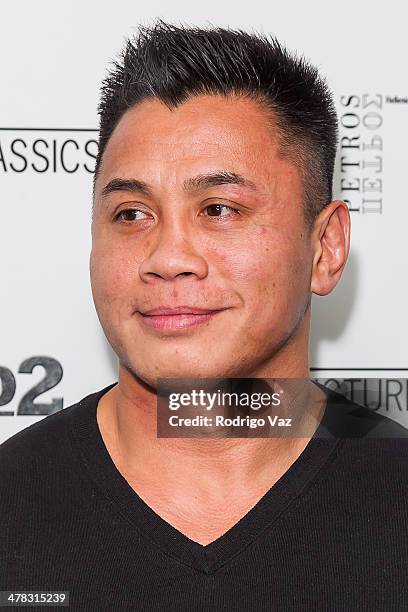 Mixed martial artist Cung Le attends "The Raid 2" - Los Angeles Premiere arrivals at Harmony Gold Theatre on March 12, 2014 in Los Angeles,...