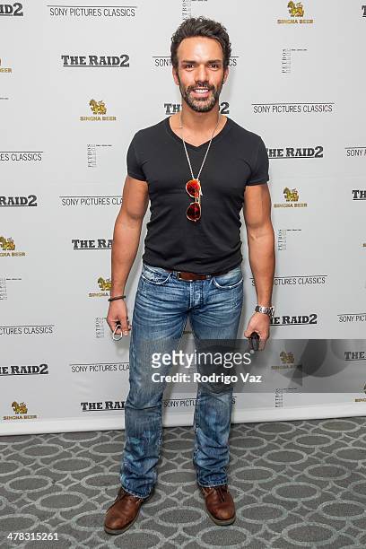 Actor and martial artist Darren Shahlavi attends "The Raid 2" - Los Angeles Premiere arrivals at Harmony Gold Theatre on March 12, 2014 in Los...