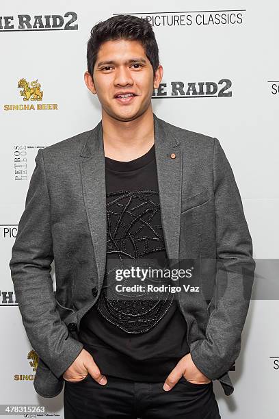 Actor Iko Uwais attends "The Raid 2" - Los Angeles Premiere arrivals at Harmony Gold Theatre on March 12, 2014 in Los Angeles, California.