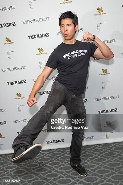 Actor Jon Lee Brody attends "The Raid 2" - Los Angeles Premiere arrivals at Harmony Gold Theatre on March 12, 2014 in Los Angeles, California.