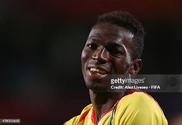 Dieudonne Gbakle of Mali looks on during the FIFA U-20 World Cup Semi Final match between Serbia and Mali at North Harbour Stadium on June 17, 2015...