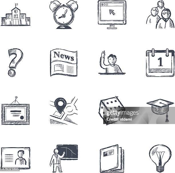 stockillustraties, clipart, cartoons en iconen met university - klaslokaal