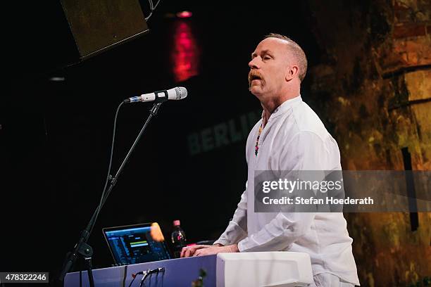 Keyboarder Roddy Bottum of Faith No More performs live on stage during a concert at Schwuz on June 24, 2015 in Berlin, Germany.