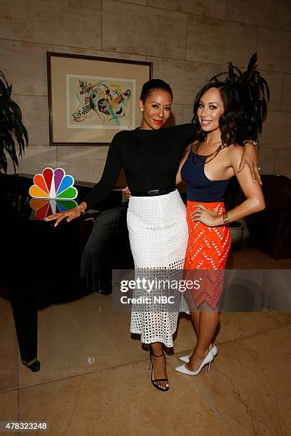 NBCUniversal Summer Press Day, June 2015 -- Press Event -- Pictured: Melanie Brown "Mel B" from "America's Got Talent," Cheryl Burke from "Miss USA"...