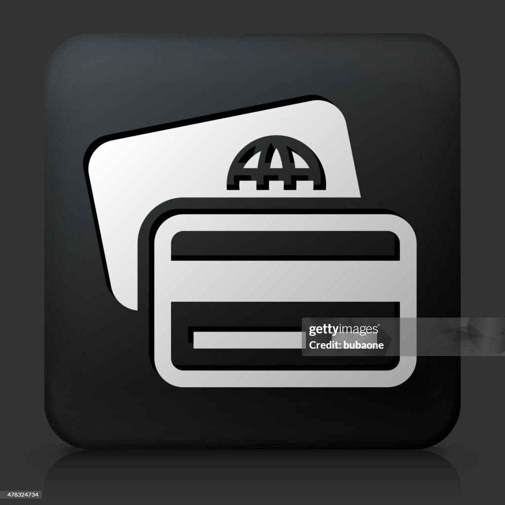 Black Square Button With Credit Debit Cards High-Res Vector Graphic ...