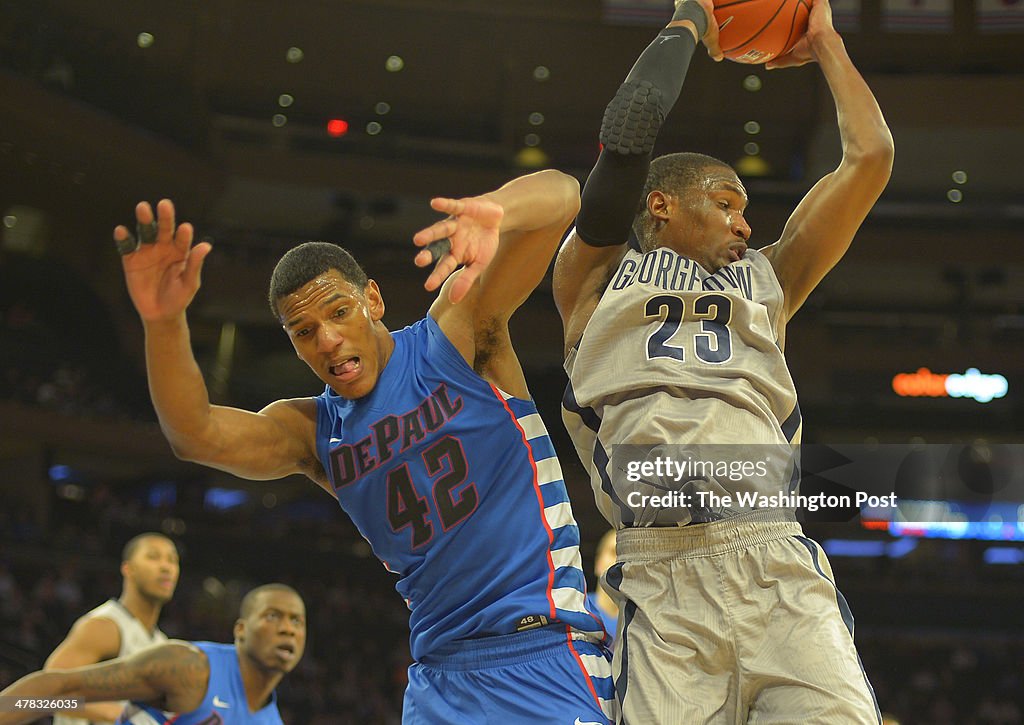 Georegtown plays DePaul in the first round of the Big East Tournament