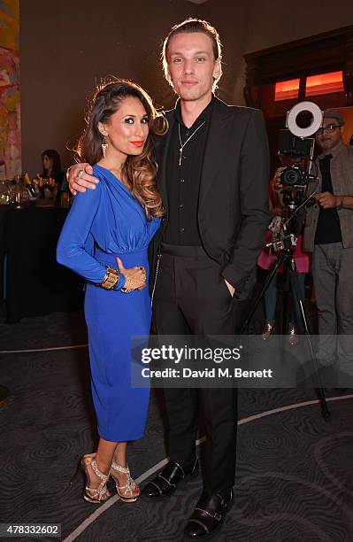 Cast members Preeya Kalidas and Jamie Campbell Bower attend the after party following the press night performance of "Bend It Like Beckham: The...