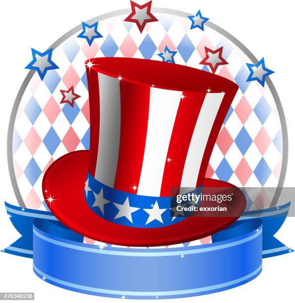 uncle sam hat - uncle sam stock illustrations