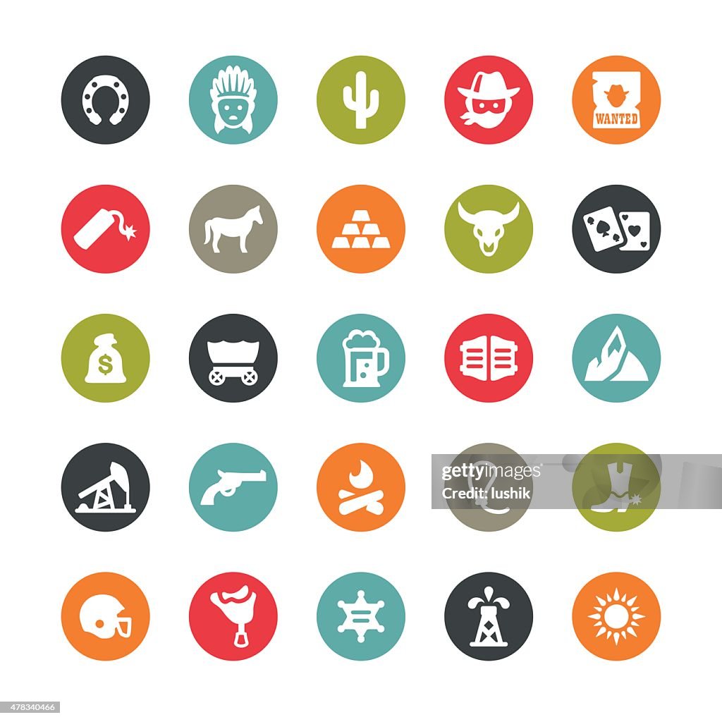Wild West icons / Ringico series