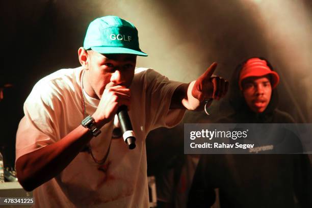 Tyler the Creator and Earl Sweatshirt perform at Red Bull Sound Select at The Belmont on March 12, 2014 in Austin, Texas.