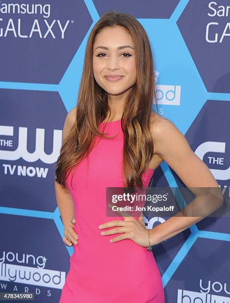 Actress Lindsey Morgan arrives at the 16th Annual Young Hollywood Awards at The Wiltern on July 27, 2014 in Los Angeles, California.