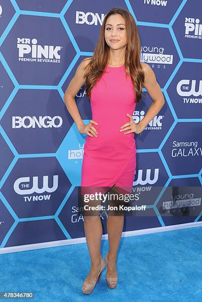 Actress Lindsey Morgan arrives at the 16th Annual Young Hollywood Awards at The Wiltern on July 27, 2014 in Los Angeles, California.