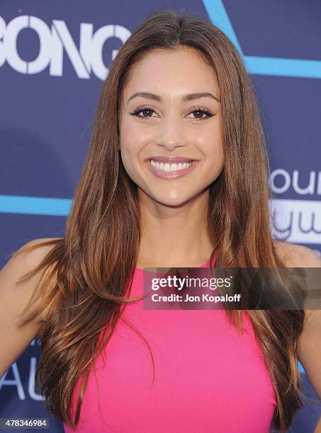 Actress Lindsey Morgan arrives at the 16th Annual Young Hollywood Awards at The Wiltern on July 27, 2014 in Los Angeles, California.