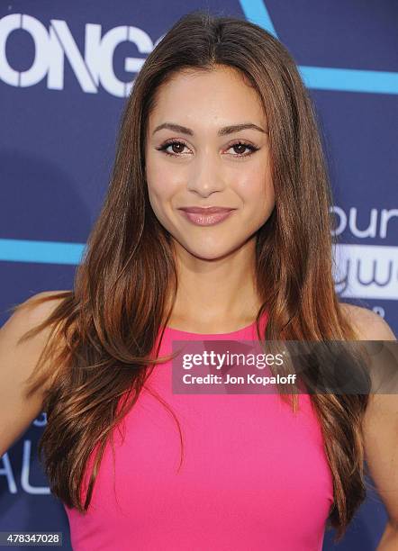 Actress Lindsey Morgan arrives at the 16th Annual Young Hollywood Awards at The Wiltern on July 27, 2014 in Los Angeles, California.