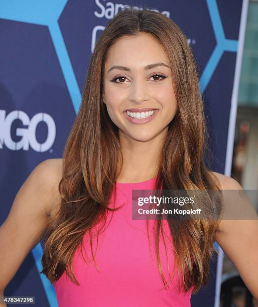 Actress Lindsey Morgan arrives at the 16th Annual Young Hollywood Awards at The Wiltern on July 27, 2014 in Los Angeles, California.