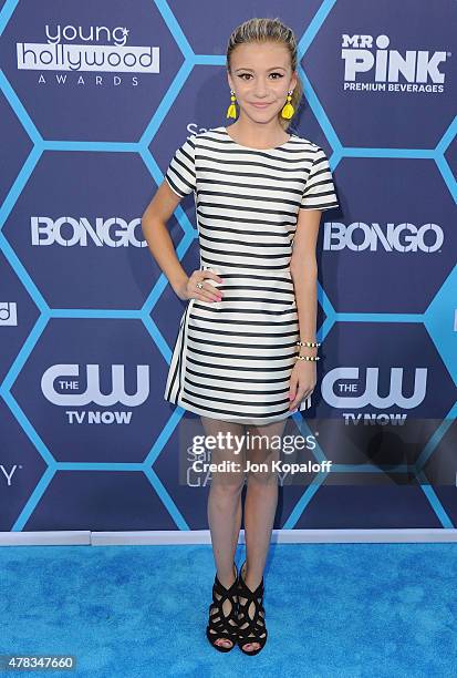 Actress G. Hannelius arrives at the 16th Annual Young Hollywood Awards at The Wiltern on July 27, 2014 in Los Angeles, California.