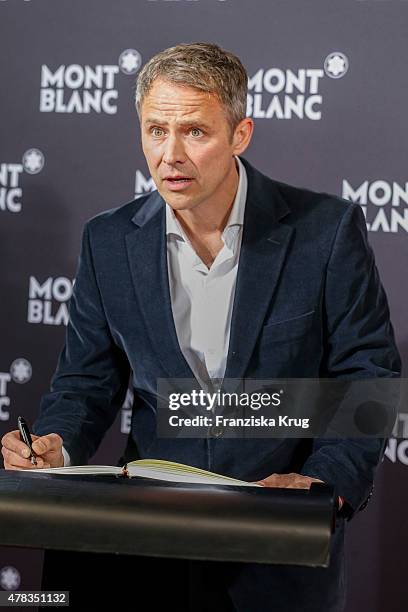 Andreas Brucker attends the Montblanc De La Culture Arts Patronage Award 2015 on June 24, 2015 in Hamburg, Germany.
