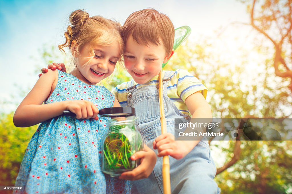 Exploring Small Little Explorers High-Res Stock Photo - Getty Images
