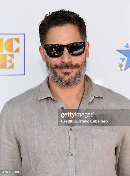 Joe Manganiello attends as the "Magic Mike XXL" cast are honored with stars on The Official Miami Walk Of Fame at Bayside Marketplace on June 24,...