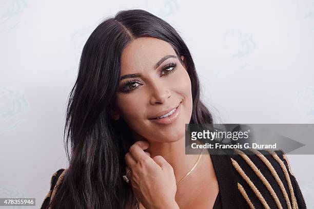 Kim Kardashian attends a 'Sudler' talk during Cannes Lions International Festival of Creativity on June 24, 2015 in Cannes, France.