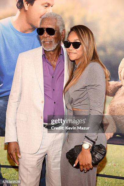 Morgan Freeman attends the New York Premiere of "Ted 2" at Ziegfeld Theater on June 24, 2015 in New York City.