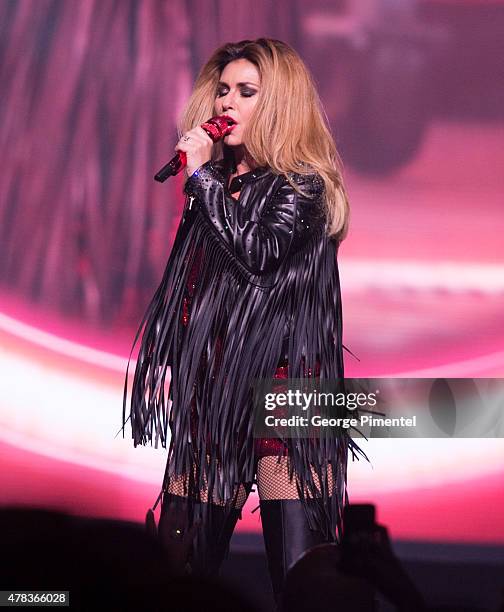 Shania Twain performs in Concert for her "Rock This Country" Tour at Air Canada Centre on June 24, 2015 in Toronto, Canada.