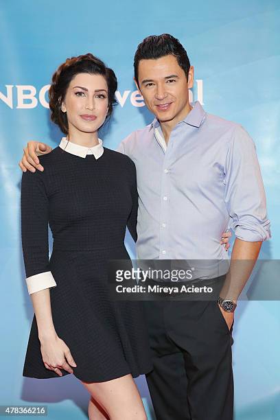 Television personalities Stevie Ryan and Dr. Mike Dow attend the 2015 NBC New York Summer Press Day at Four Seasons Hotel New York on June 24, 2015...