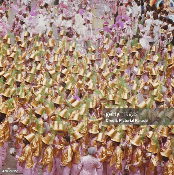 Carnival day in Brazil, circa 1960.